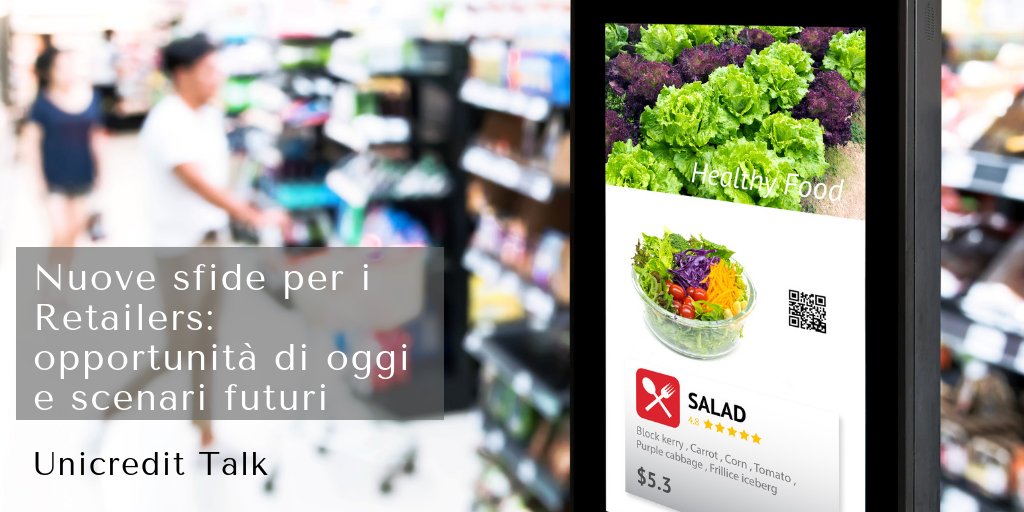 Siamo presenti all'#UniCreditTalk. Diversi i temi di discussione: #retail,  #commerciodiprossimità, shopping experience, innovazione e digitale.

@UniCredit_PR <a href="/UniCredit_IT/">UniCredit Italia</a>