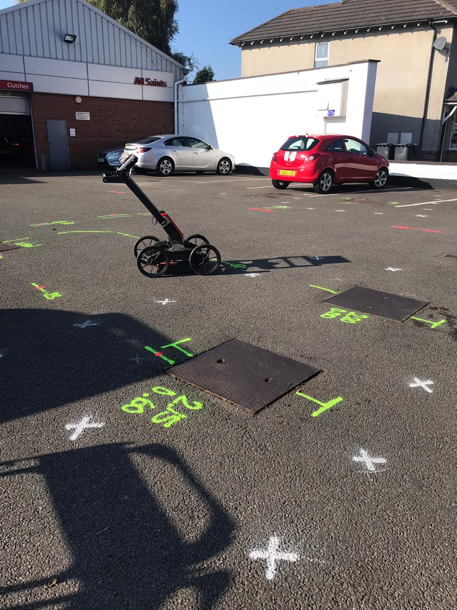 Utility mapping &amp; GPR survey on a disused Petrol Station today. 
#GPR #surveying #utilitymapping #pas128 #surveys #geoengsurveys #mala #HDRpro
