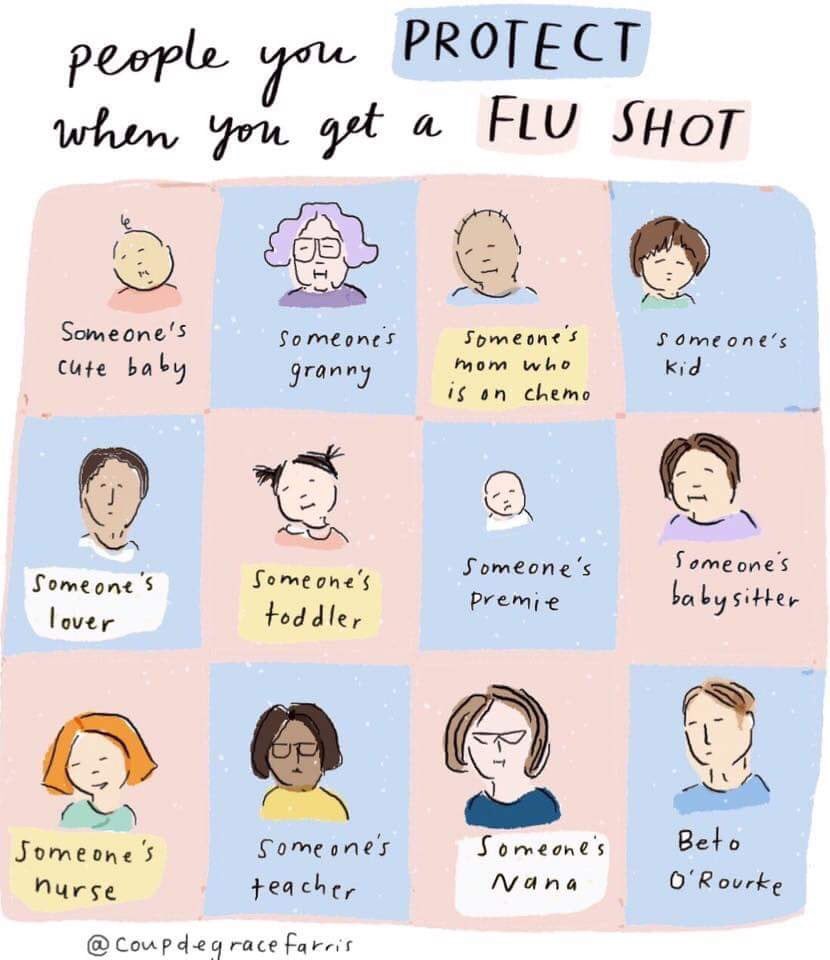 PunkMamas's tweet photo. Don’t forget to get those #flushots https://t.co/Zp8M33JauD