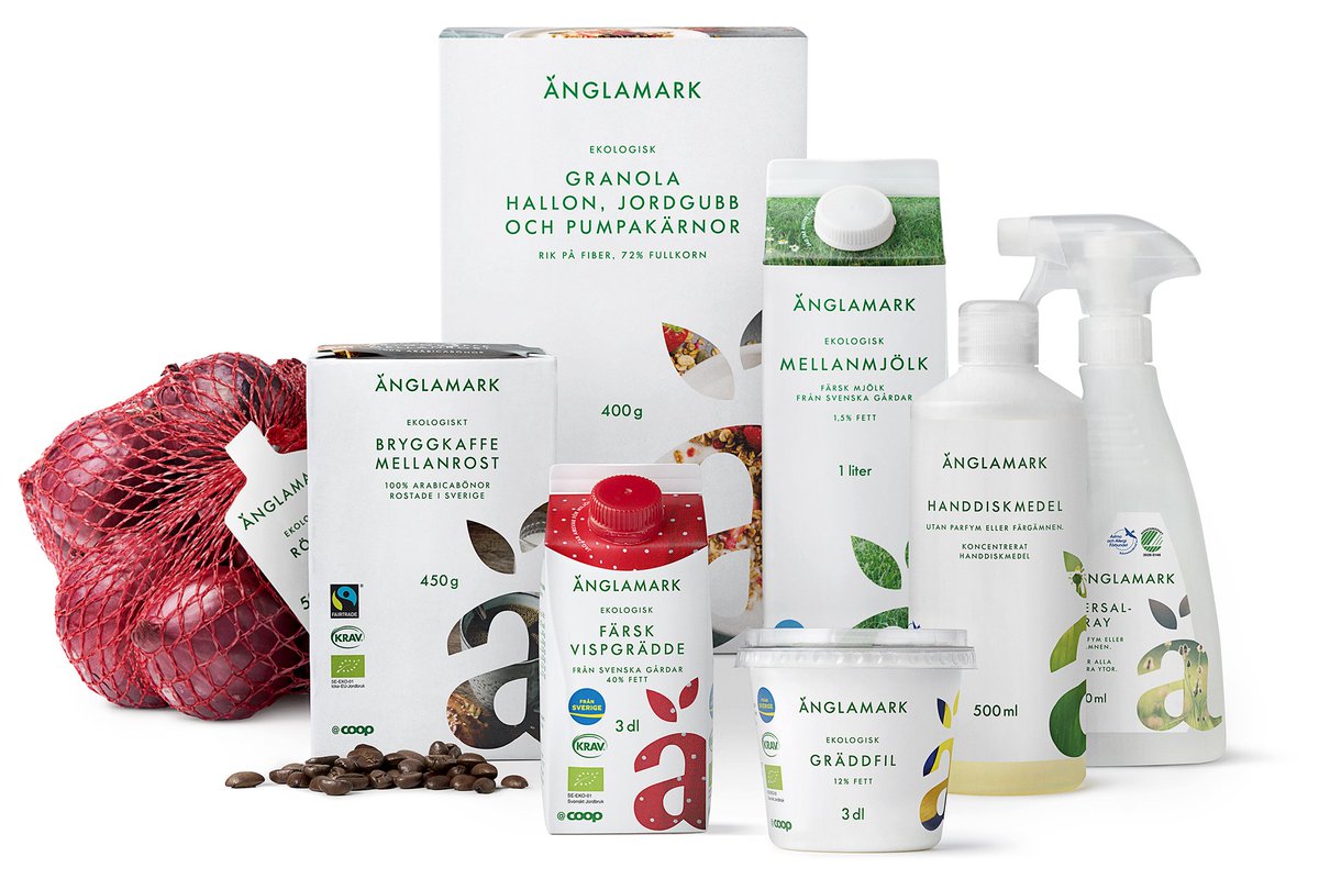 CoopSverige's tweet photo. Coop storsatsar på Sveriges grönaste varumärke Änglamark - ny design och många nya produkter på gång.
https://t.co/k6W6Ibft8G https://t.co/K2uwghnHwv