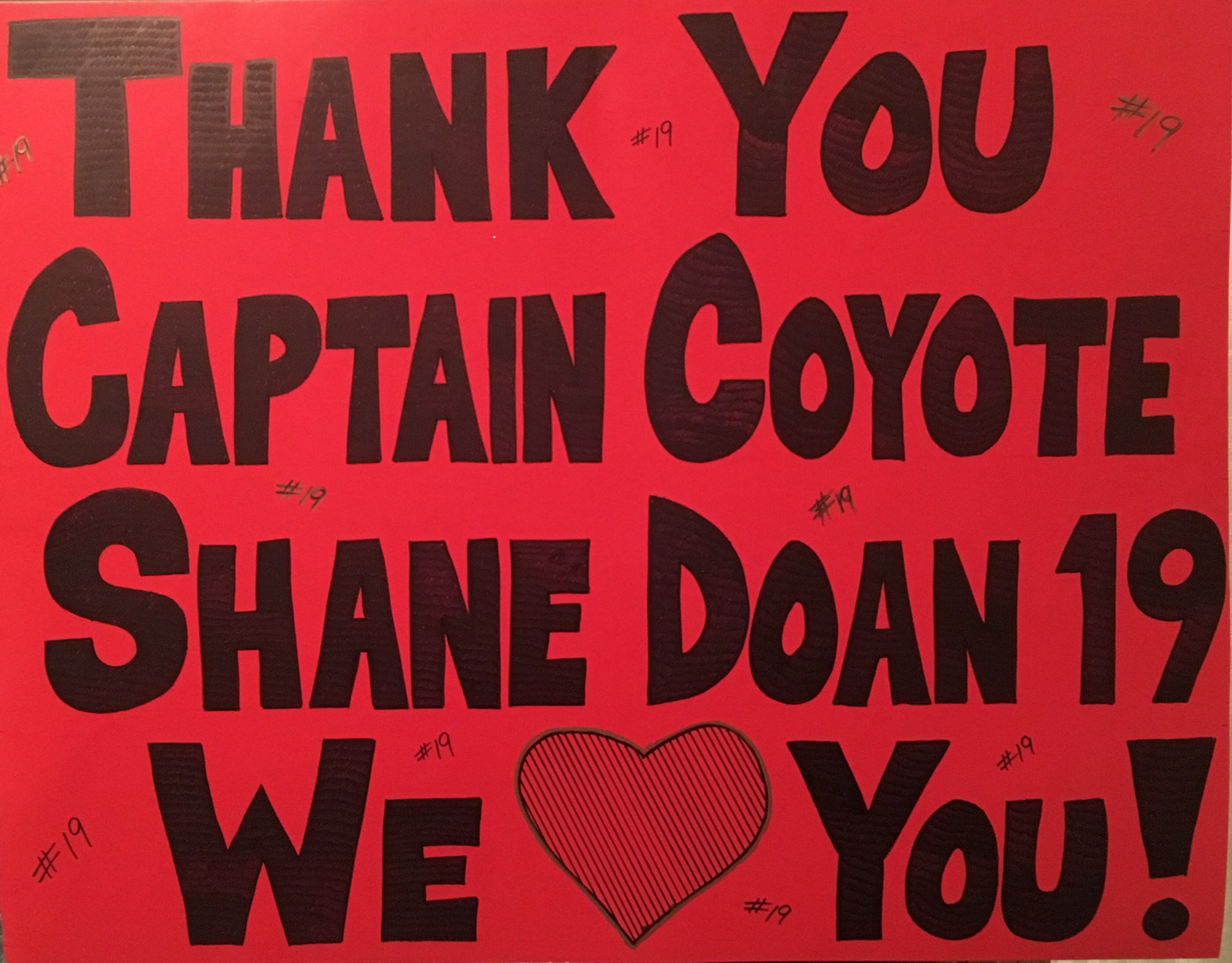  was extremely lucky to call you our Captain! 
Happy Birthday Shane Doan, hope you have a fantastic day! 
