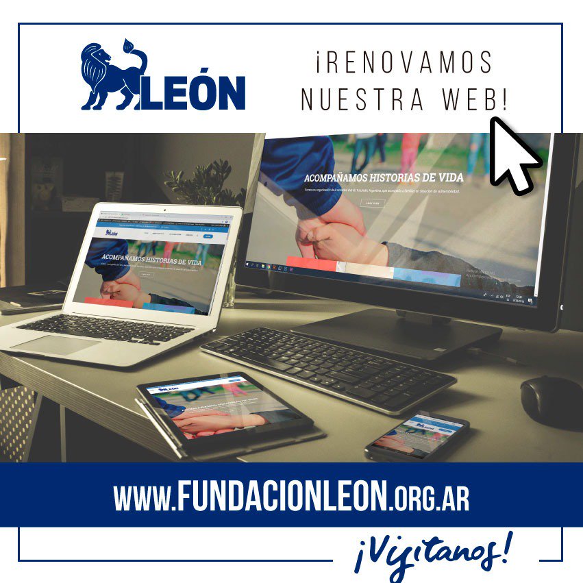 LaFundacionLeon's tweet image. TE INVITAMOS A VISITAR NUESTRA PÁGINA WEB

Lo que somos, lo que hacemos, Historias de vida, Próximas actividades, Proyectos para voluntarios y para Empresas, Datos legales, Fotos, Videos...

Apta para todo tipo de dispositivos. 📲💻🖥️

#FundaciónLeón #Tucumán #ProyectosDeVida