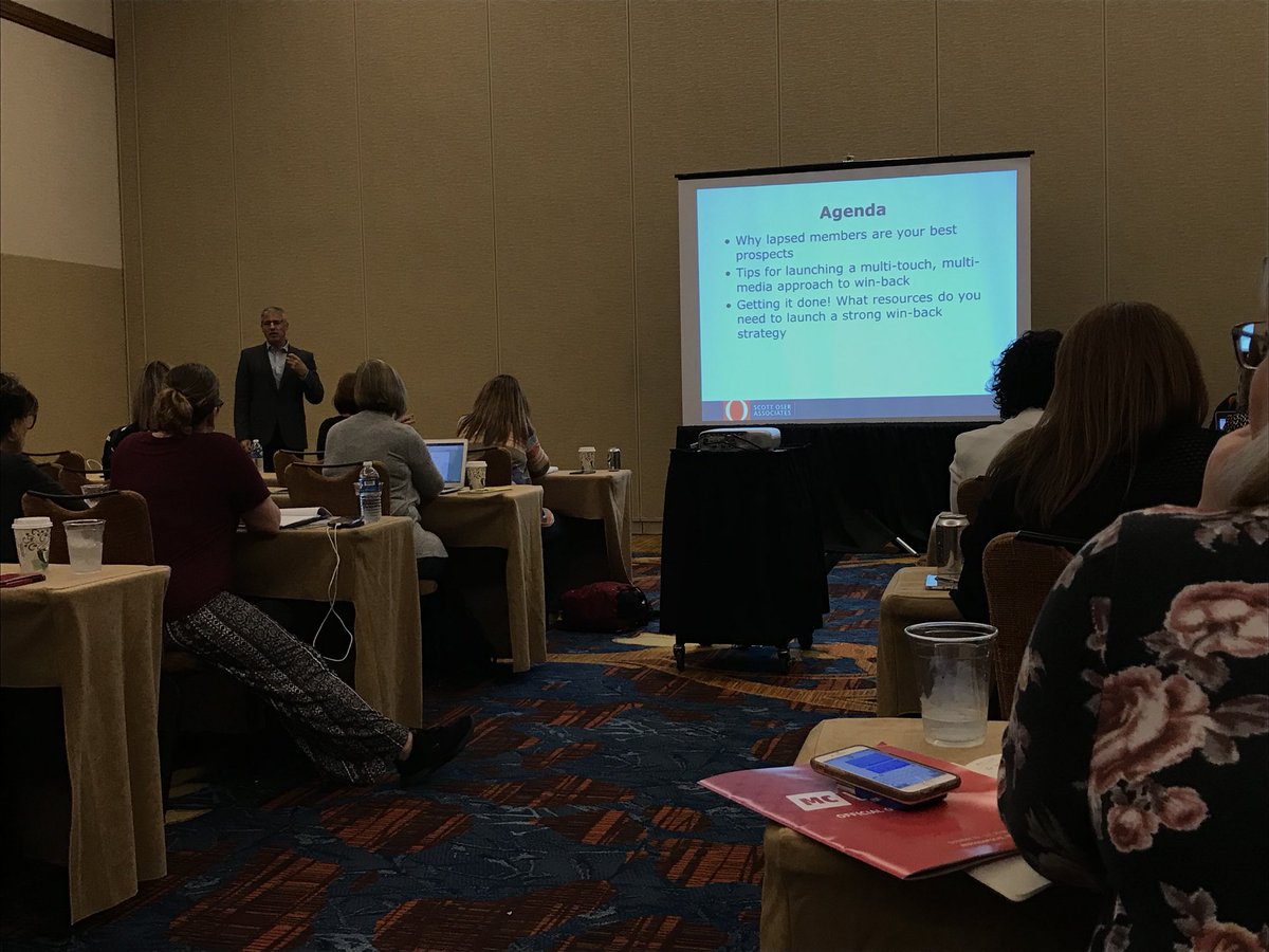 ZvilleChamber's tweet photo. Great topic:“It’s your association's goal to provide meaningful experiences so that your members stay engaged, but what happens when they for some reason or another choose not to renew...what can you do to bring these former members back into the fold?” #MCLive2018 @MemberClicks https://t.co/qZ5MZTFwHY