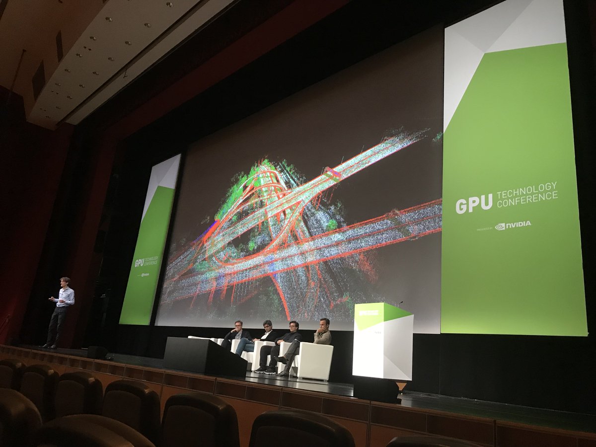Joining a panel @nvidia #GTC2018 in Munich on AI in Map Making, explaining how @TomTom's speed of HD map processing and publishing creates map quality and hence safety!