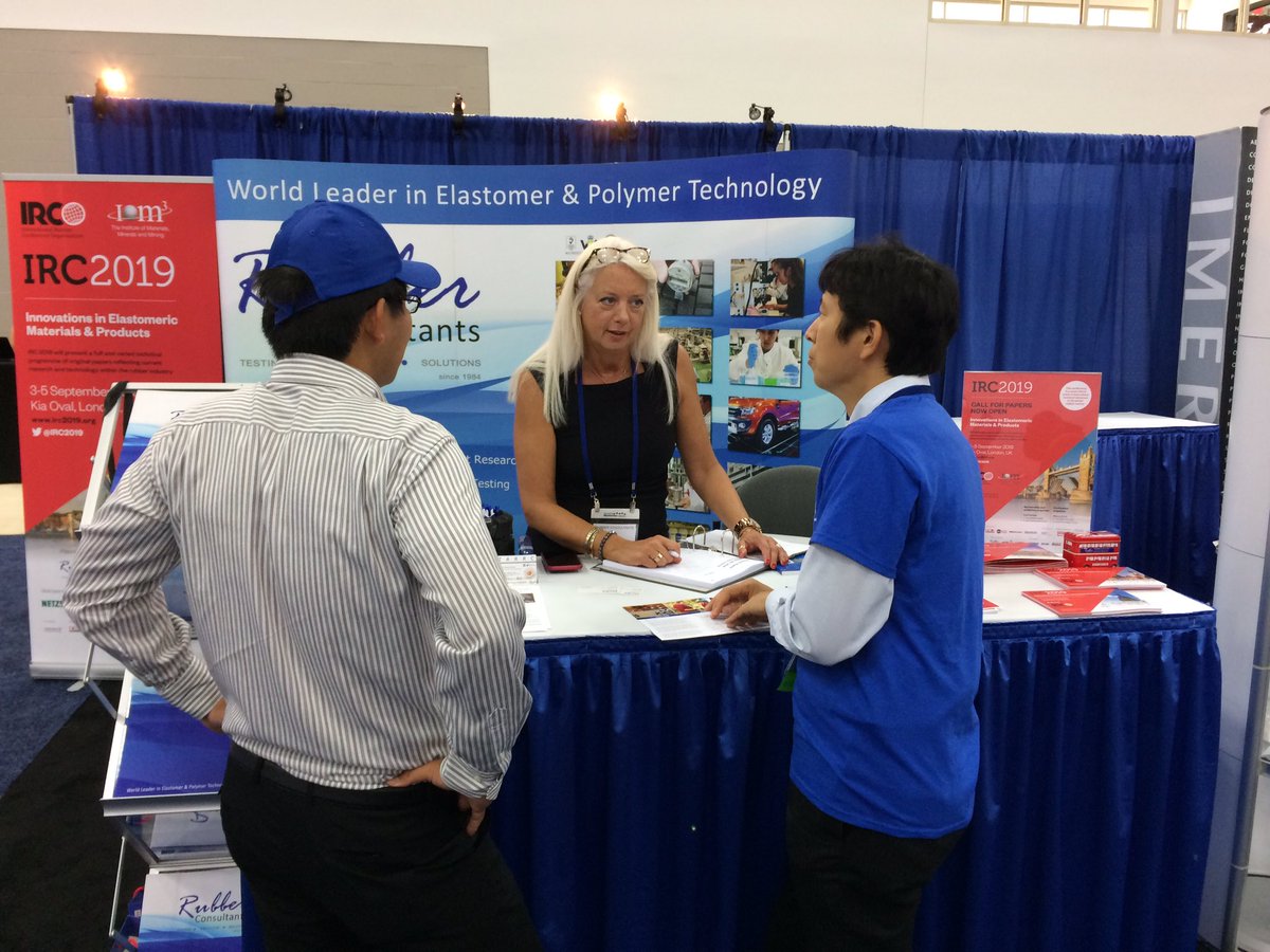 Day two here <a href="/RubberDivision/">Rubber Division, ACS</a> #RubberIEC 2018 and already busy on Booth 555. Come see us to find out more about our company and services #TARRC80 #TARRC