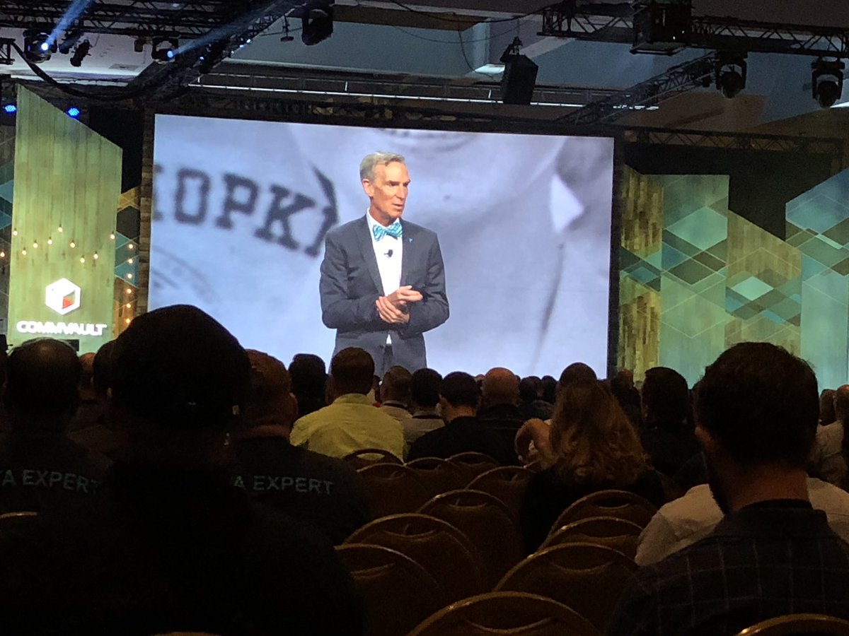 davidzorban's tweet image. #CommvaultGO welcomes the one and only #BillNye the #ScienceGuy
