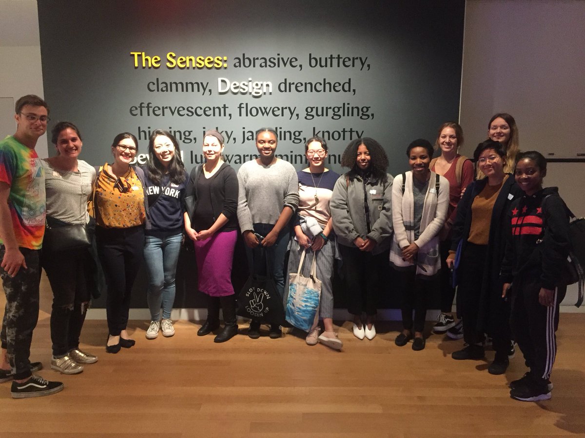ARADColumbia's tweet photo. Dr. Mangione's Access and the Arts class visited the @cooperhewitt's #DesignBeyondVision, a multi-sensory exhibit designed w/ accessibility in mind.@ArtSciencePasta shared her reflections on the exhibit on our blog https://t.co/kC4SM3SU3R https://t.co/burR6bWqeE
