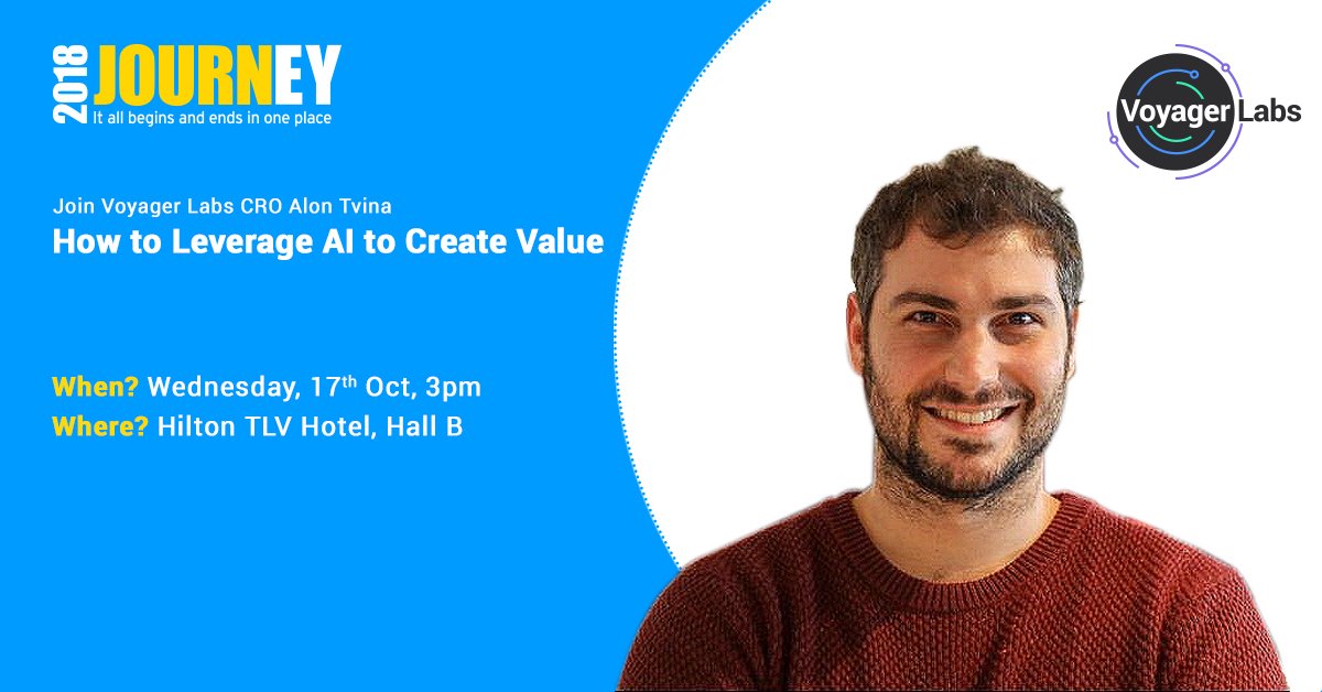 VoyagerLabs's tweet image. You won’t want to miss #AlonTvina and colleagues, discussing how AI is shaping the future and transforming lives. Join us at #Journey2018 
 
#AuthenticAI