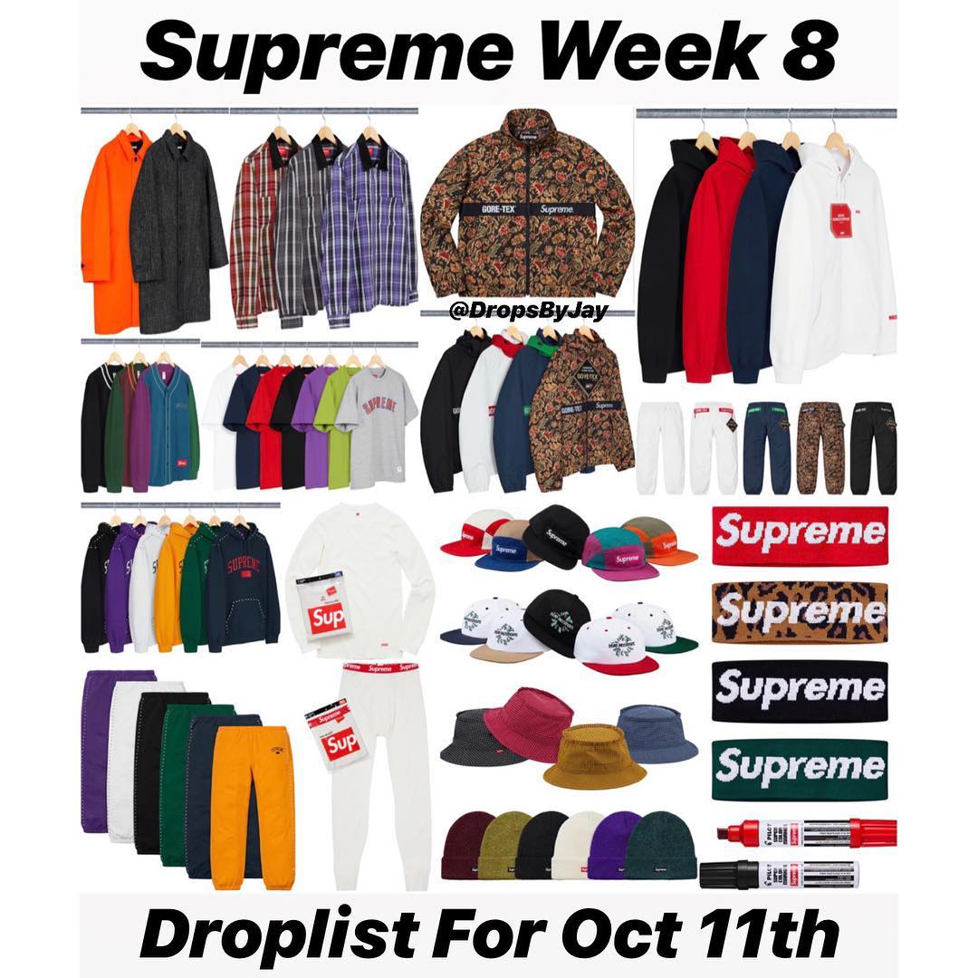 supreme week 9 2018