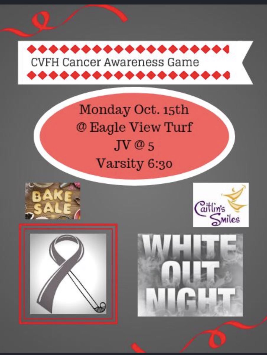 CVFH_Eagles's tweet photo. Come out next Monday for our last home game and support a great cause! https://t.co/kyy69LxgRx