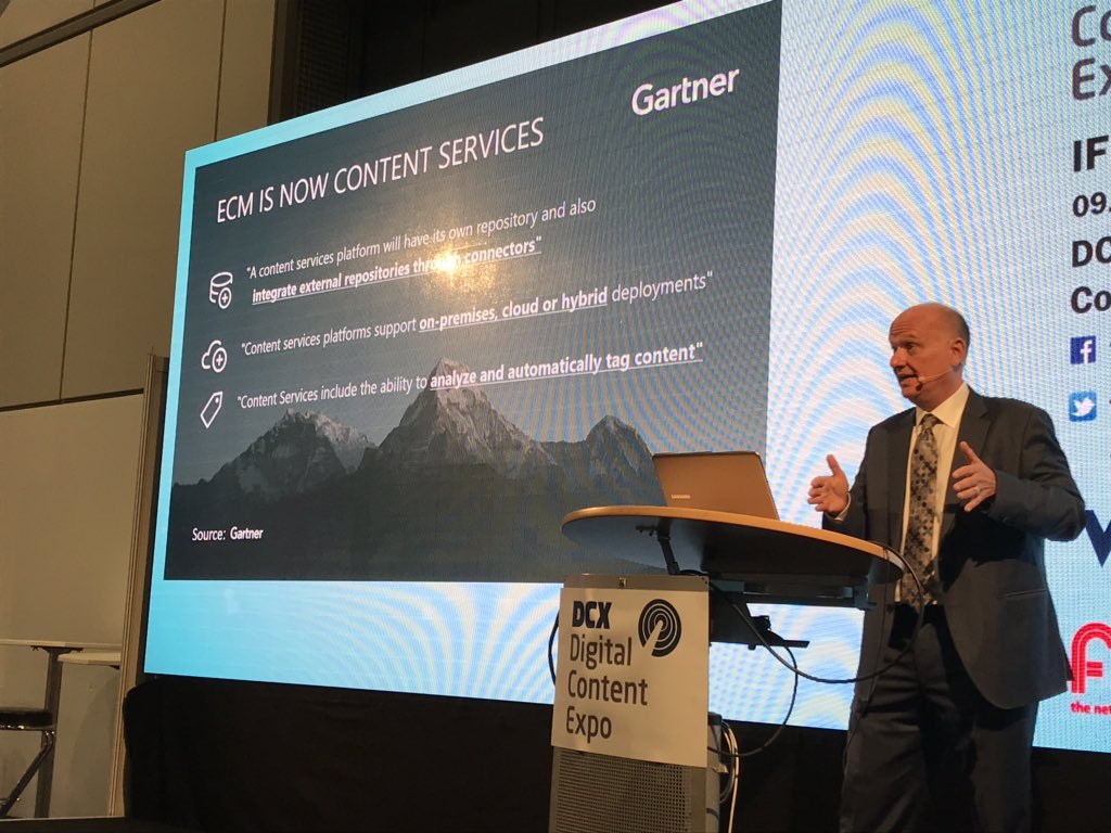 MFiles_DE's tweet photo. Starker Auftritt von Greg Milliken #MFiles zum Thema Intelligent Information Management auf der Content Services and Content Marketing Stage der IFRA DCX Berlin #IFRAexpo #DCXexpo https://t.co/bxZlhn7vaS