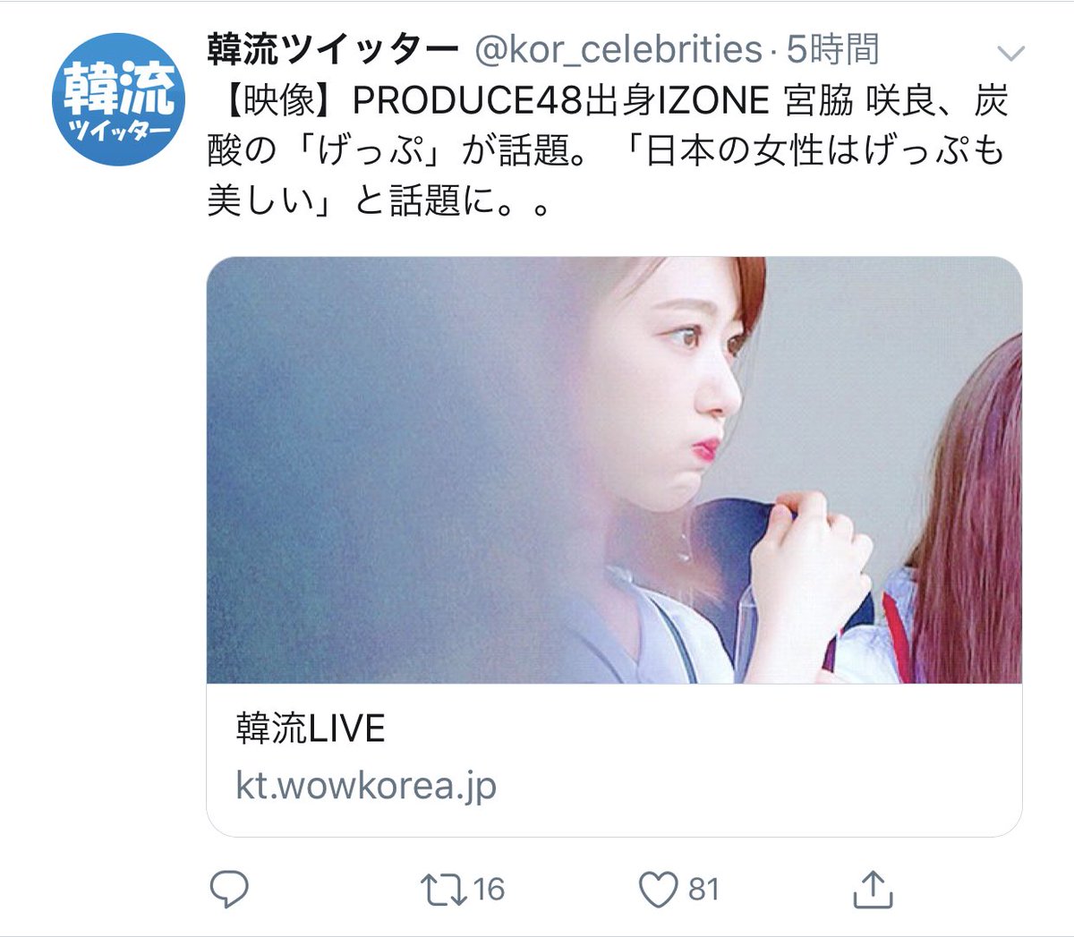 英里佳 話題なるのはおかしい 韓国人は日本人の女の人に 幻想抱きすぎやわ 笑 韓国人みたいに直球じゃないだけで 心の中ではボロクソに言うてるで