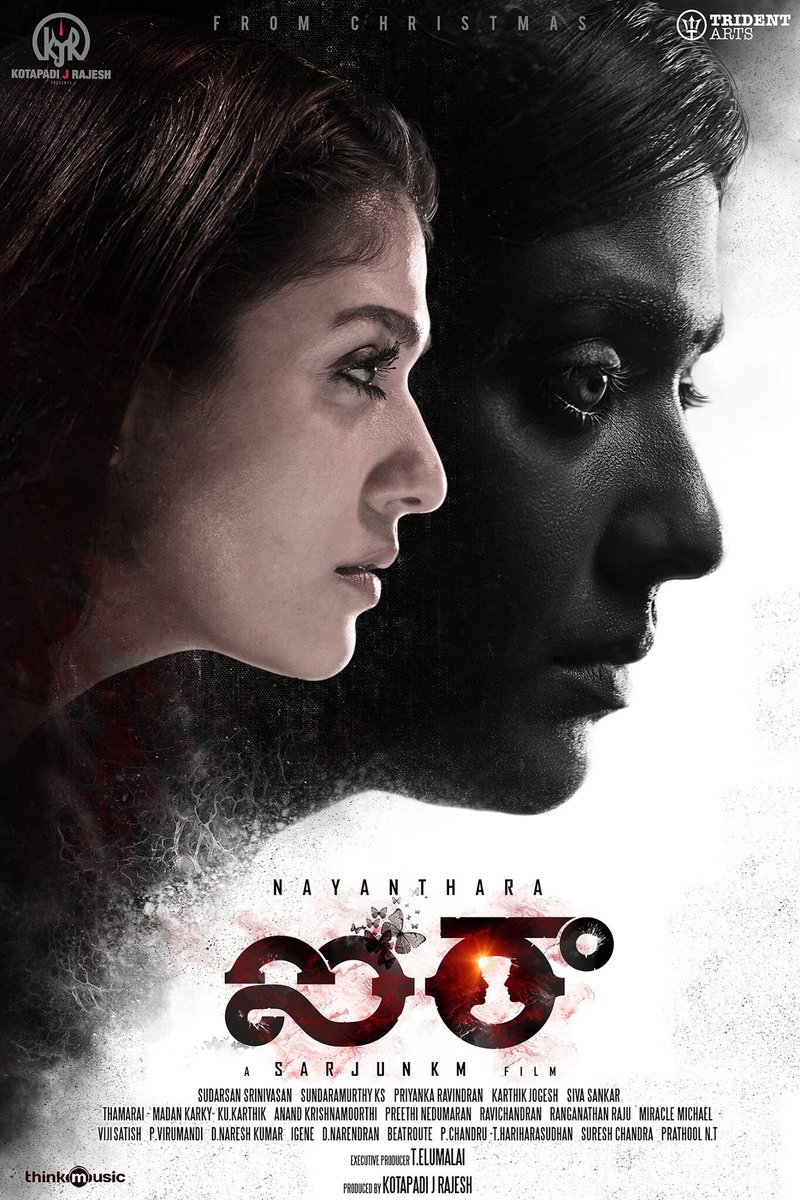 Box_Office_BO's tweet photo. Presenting the first look poster of #Nayanthara 's 63 rd film, #Airaa.. First double role in her carrer. Sarjun KM directs. Produced by Kotapadi J Rajesh.. #Nayan63FirstLook #nayan63 https://t.co/8AdEuTShJr