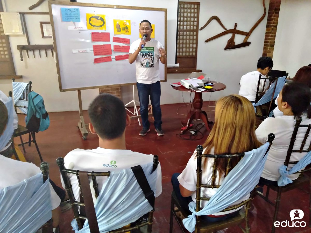 EducoPH's tweet photo. Municipal workers trained are expected to roll out what they learned about Filipino Family Dynamics, Parenting Challenges, Needs of Children, and Gender Sensitivity among other sessions to barangays in their areas this November. #ParentEffectiveness https://t.co/a2yrfxtnN6