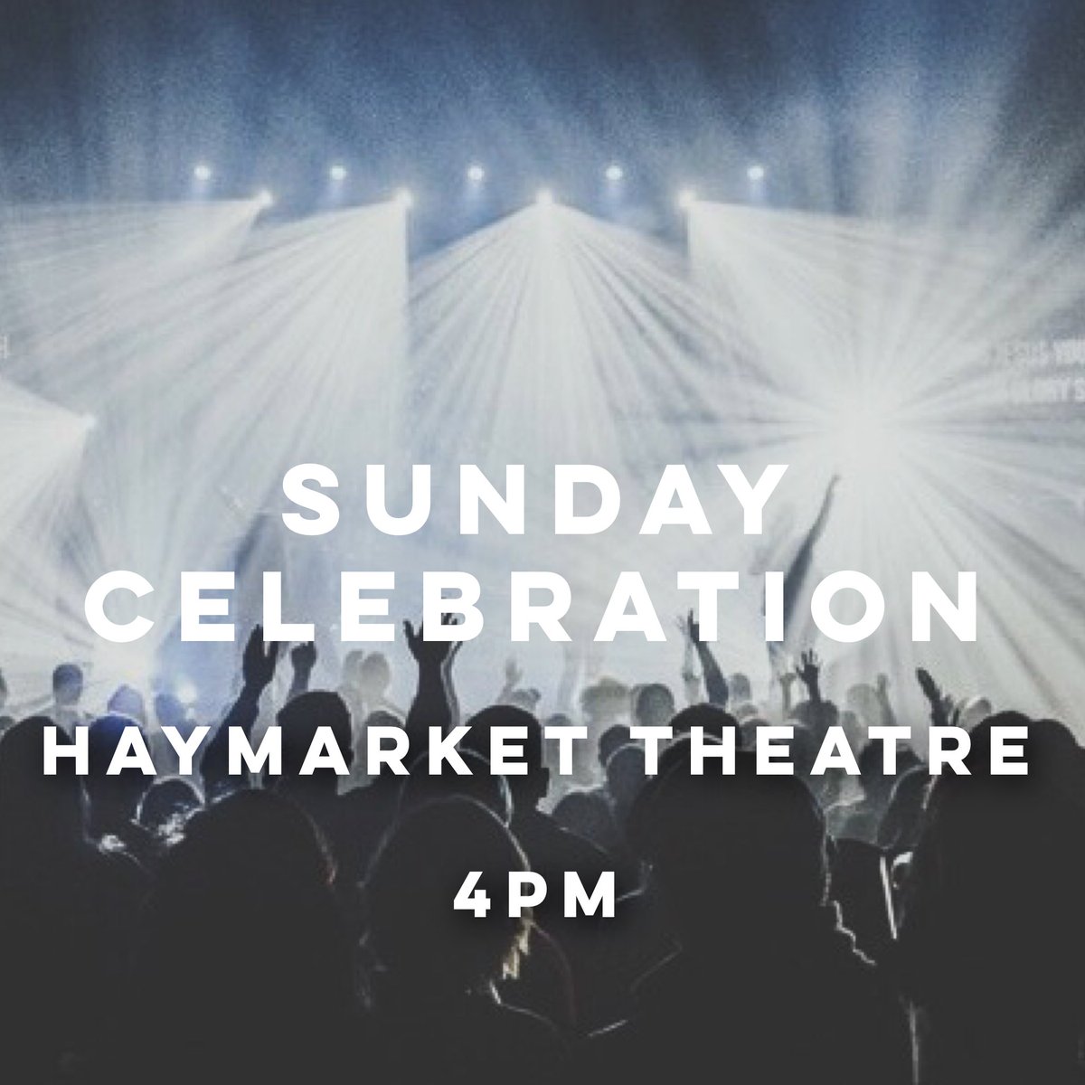 holytstudents's tweet photo. SUNDAY CELEBRATION @ THE HAYMARKET THEATRE
This Sunday we have our whole church service at the Haymarket theatre in town. Come for a chance to worship with the whole church while we are out of the church building. It will be amazing! https://t.co/65eELQ7K2x