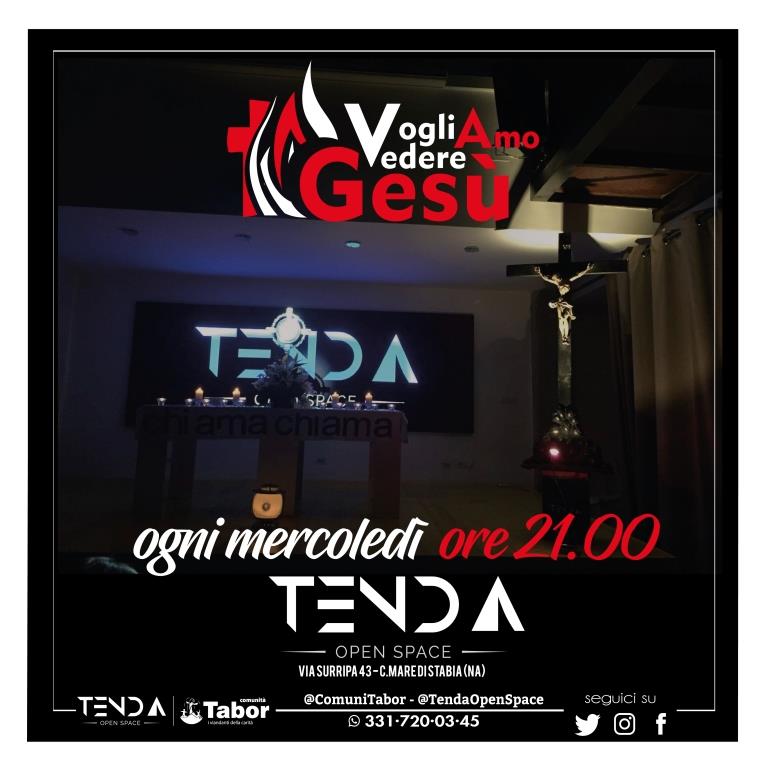 TendaOpenSpace's tweet photo. Gesù non chiama quelli che ne sono degni ma quelli che vuole!
Stasera vuole proprio te! #VogliAmovedereGesù ore 21.00 Tenda Open Space
via Surripa, 43 Castellammare di Stabia.
Non mancare https://t.co/r15b86VlZ4