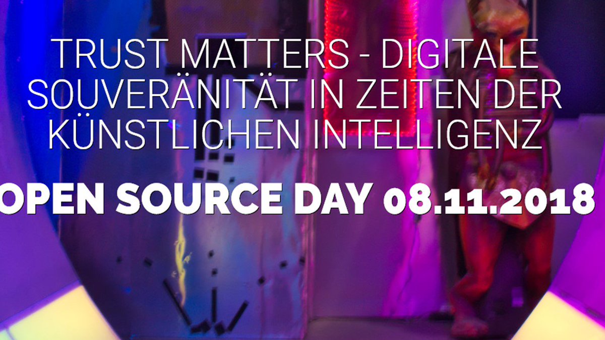 Wie gehen Wirtschaft, Staat, Politik und jeder Einzelne von uns mit künstlicher Intelligenz um? Meldet Euch jetzt zum Open Source Day in Berlin an und gestaltet mit uns die Zukunft! opensourceday.osb-alliance.de  #OSD2018 #KI