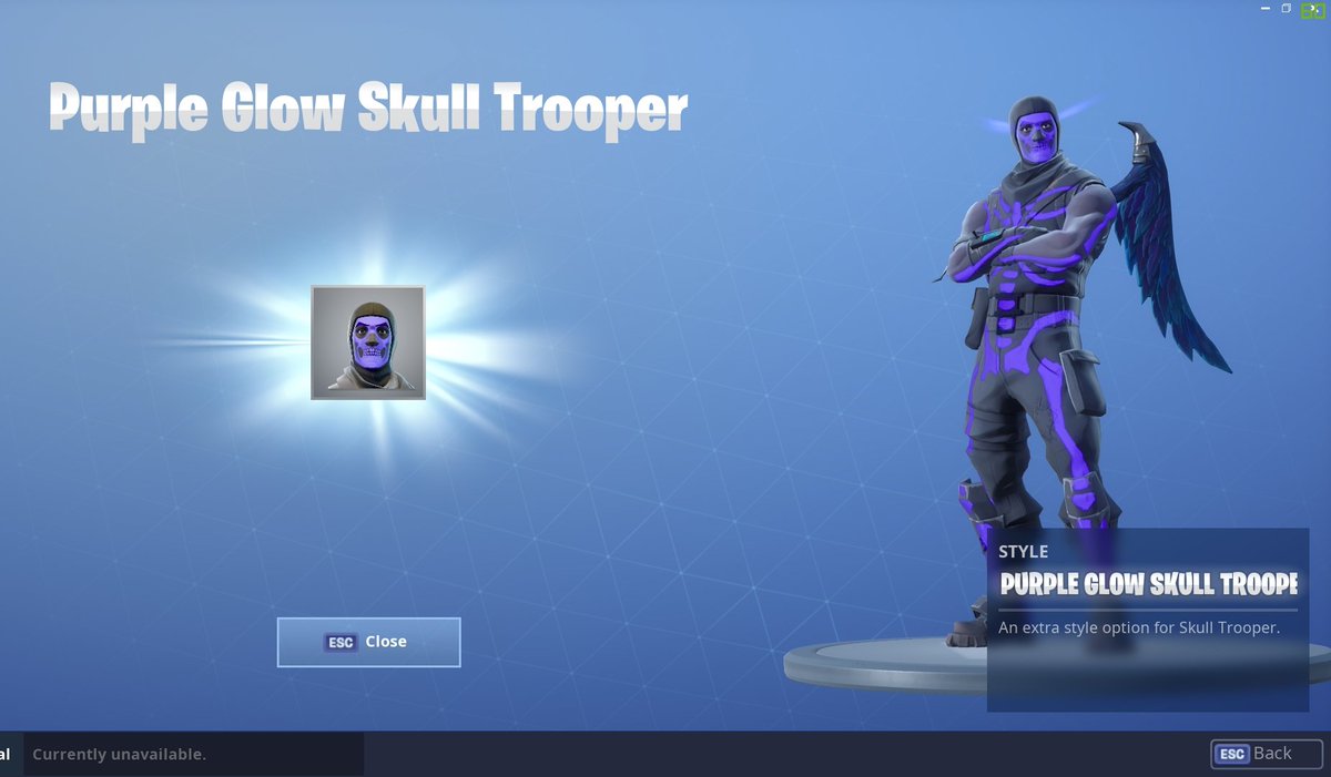 Thank you Epic Games I have now the ugliest Skull Trooper lmao.