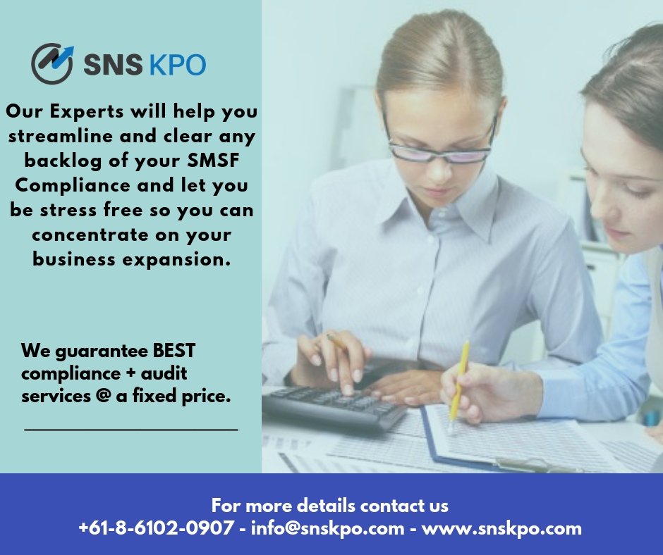 snskpo's tweet photo. SNSKPO provide cost effective SMSF compliance + #audit services @ a fixed price. For more details contact us: https://t.co/2B0CJp7qPr

#SMSF #Administration https://t.co/9LFHb2bvE7