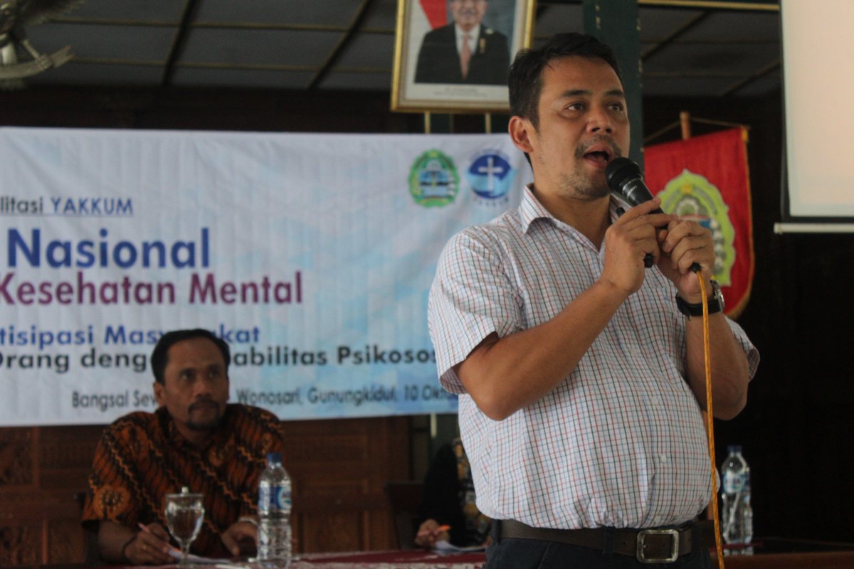 pryakkum's tweet photo. Today, October 10, is celebrated as #WorldMentalHealthDay. We celebrated this moment to capture the commitment of the community and government to be involved in #empowering people with #psychosocial #disabilities in a National Seminar in Gunungkidul, Yogyakarta. #mentalhealth https://t.co/swD121ZzHb