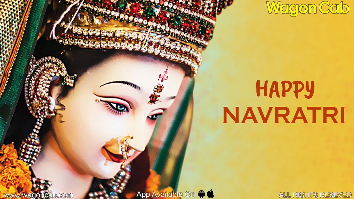 CabWagon's tweet photo. Wishing you fantastic nine nights of devotion, spirituality, and happiness. May Maa shower her choicest blessings over you. 
Wagon Cab wishes you a very Happy Navratri!
#haapynavratri #navratri2018 #maadurga #goddess #indianfestival #festivemood #happyfeeling #booknow #festival https://t.co/tZW56ZR44j