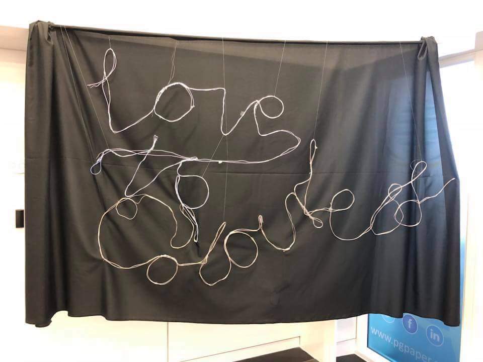 GaloshansFest's tweet photo. Young people @_stcolumba #Gourock are working with artists to make contemporary #art inspired by  the ‘Two Worlds Meet’ theme.
See the work @OakMallGreenock during #GaloshansFestival 27th Oct. Here’s some #summer work from the Young Contemporaries at #EvolveFest #YOYP2018 https://t.co/9tOc0J22FJ