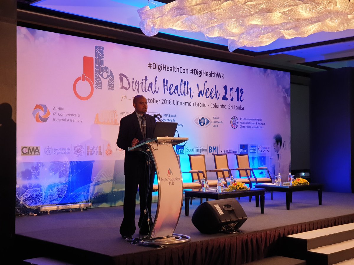 CWCDH_info's tweet photo. #DigiHealthCon #DigiHealthWk #APAMI2018
APAMI 2018 Day 1
Symposium 7
Pamod Amarakoon @pamodamarakoon Sri Lanka - End-user Perception and Challenges Encountered in Implementation of mHealth Solution for Public Health Surveillance at field level: A case from Sri Lanka https://t.co/8i6fbJeaJU