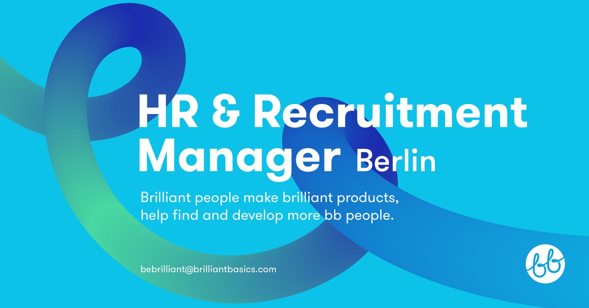 We're looking for a talented senior HR &amp; Recruitment Manager to grow our family of brilliant people in our new, expanding Design Studio in Berlin, apply now ow.ly/ZfHO30maLxe #BeBrilliant #BrilliantBerlin #Backfabrik #HR #Recruitment