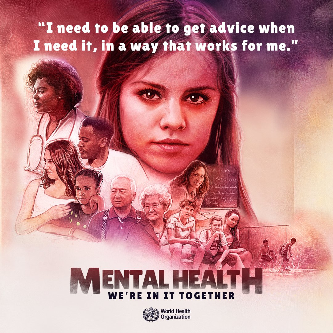 DYK Half of all mental illness begins by the age of 14, but most cases go undetected and untreated

#LetsTalk 
#MentalHealth 
#WorldMentalHealthDay