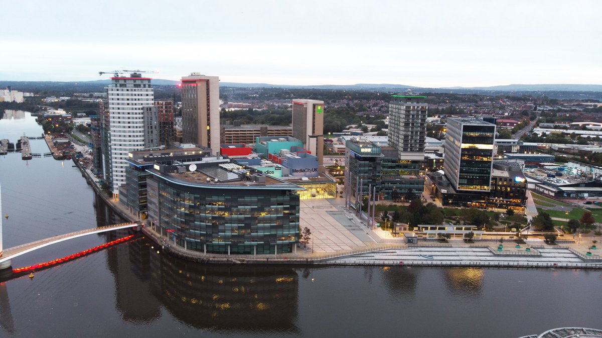 Media city UK located in Salford Quays is home to the BBC North West and ITV studios as well as the Imperial War Museum #manchester #salfordquays #mediacity #mediacityuk #bbc #itv