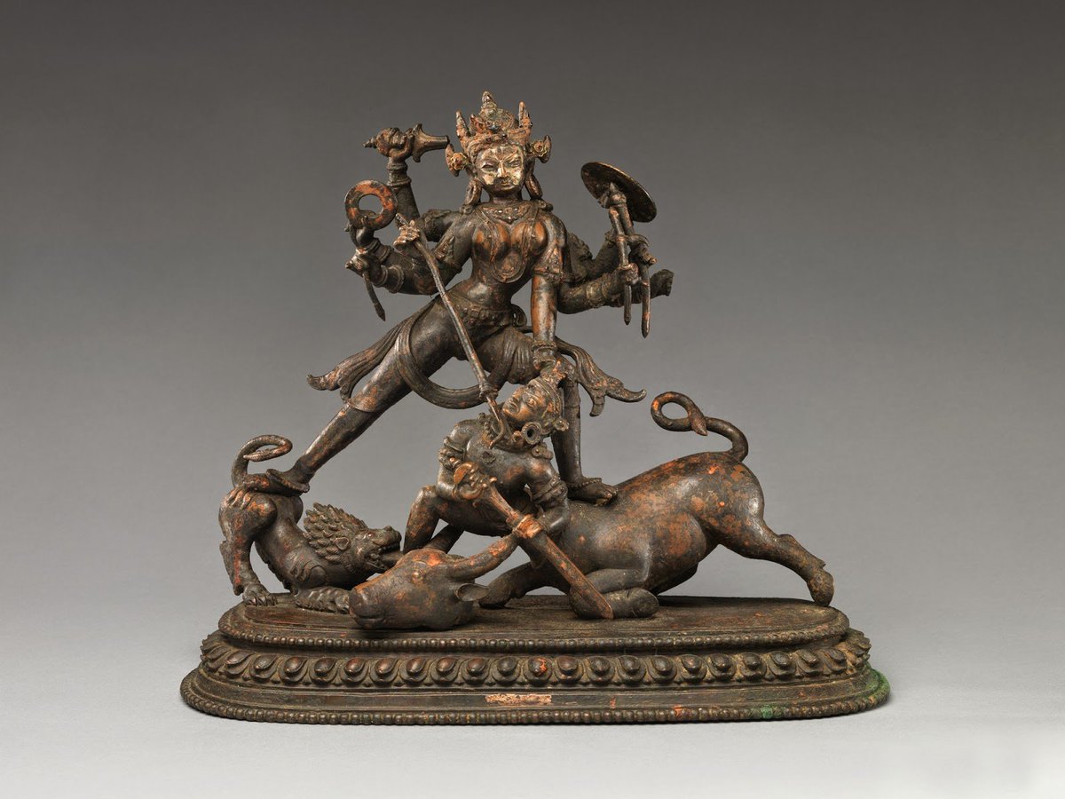  #Goddess  #Durga #MahisasurMardini #Bronze  #IndianSculpture