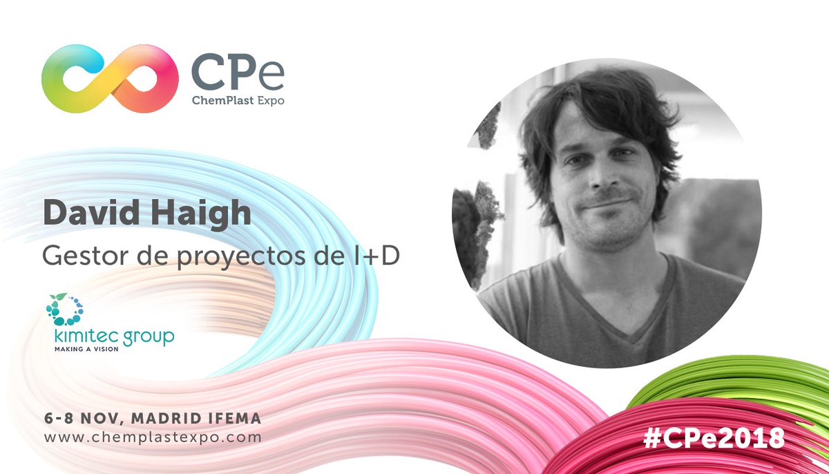<a href="/David_Kimitec/">David Haigh Florez</a>, I+D Project Manager in <a href="/KimitecGroup/">Kimitec</a>, will be speaking about Agricultural residues-a renewable source for the agrochemical industry in the next European Engineering Plastic Congress by #CPe2018 the 6, 7 and 8 of november in @feriademadrid➡bit.ly/2CwjZSA