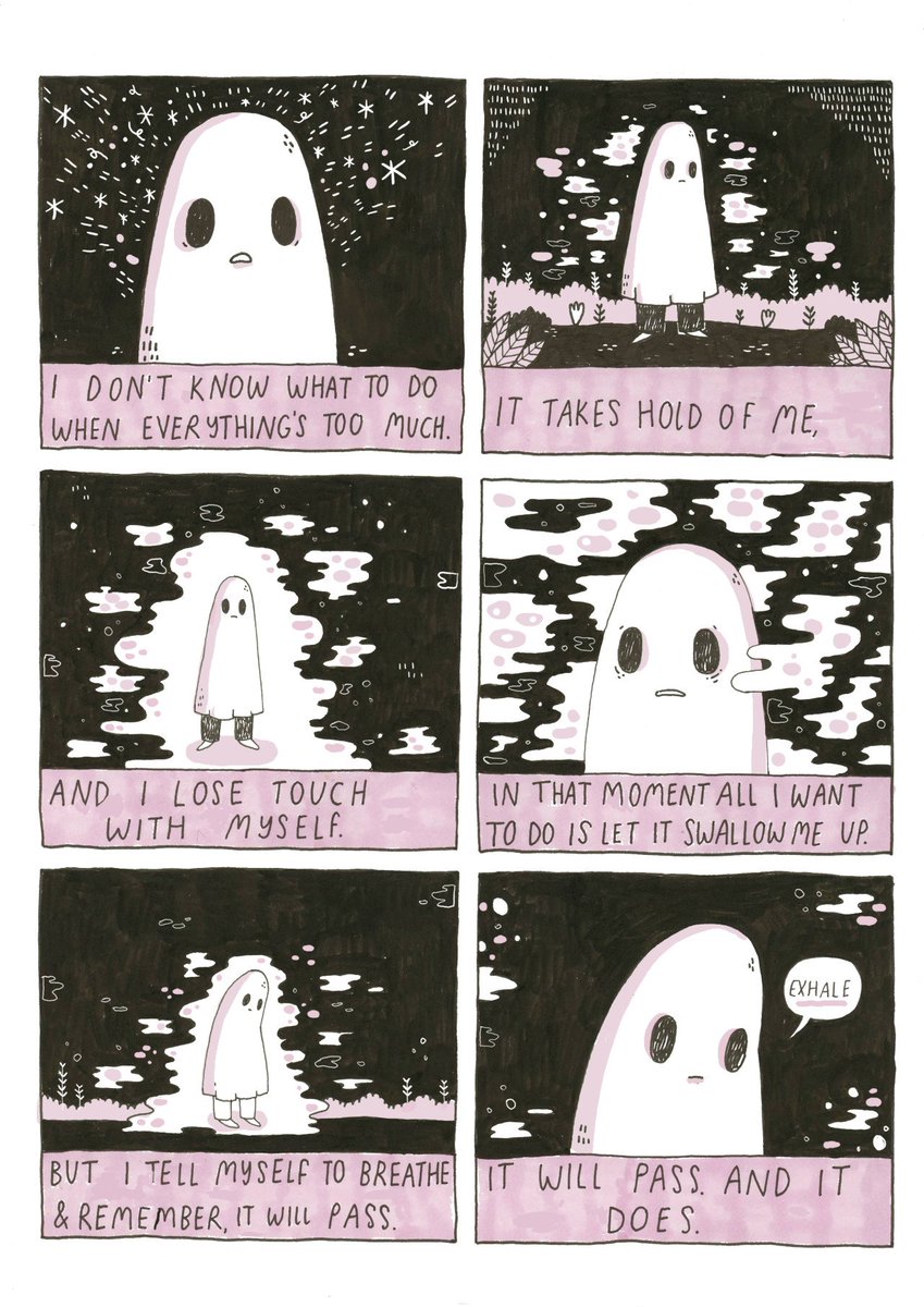 Do any of you ghosties have tips for panic attacks/disassociation when they strike? We've found grounding techniques and focusing on breathing can help until it passes but we'd love to hear your thoughts <3
https://t.co/mkbwOfdVAN