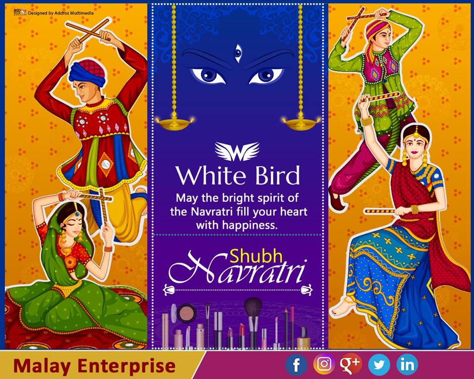 MalayEnterprise's tweet photo. Wishing you all a very happy and auspicious Navratri! May the Goddess bless you all! #Happynavratri

#MalayEnterprise #Whitebird #navratri #garba #dandiya #fashion #chaniyacholi #style #jewellery #onlineshopping #traditional #navratricollection #navratrispecial #festival https://t.co/V3xh7hCGZy