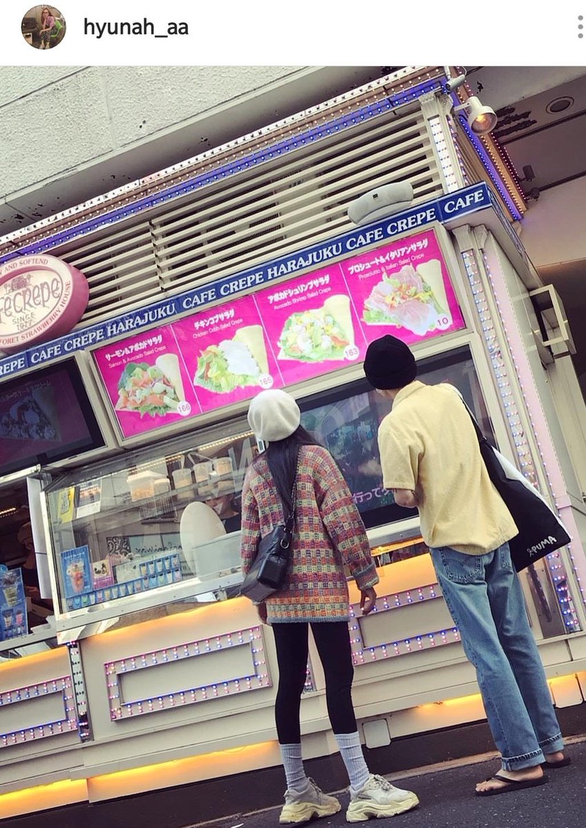 Real_Bibimbap's tweet photo. HYUNA IS FREE. Hyuna and Hyojong are living their best lives, eating good food and holding hands in public. Love conquers. https://t.co/fb54RIs5Iu