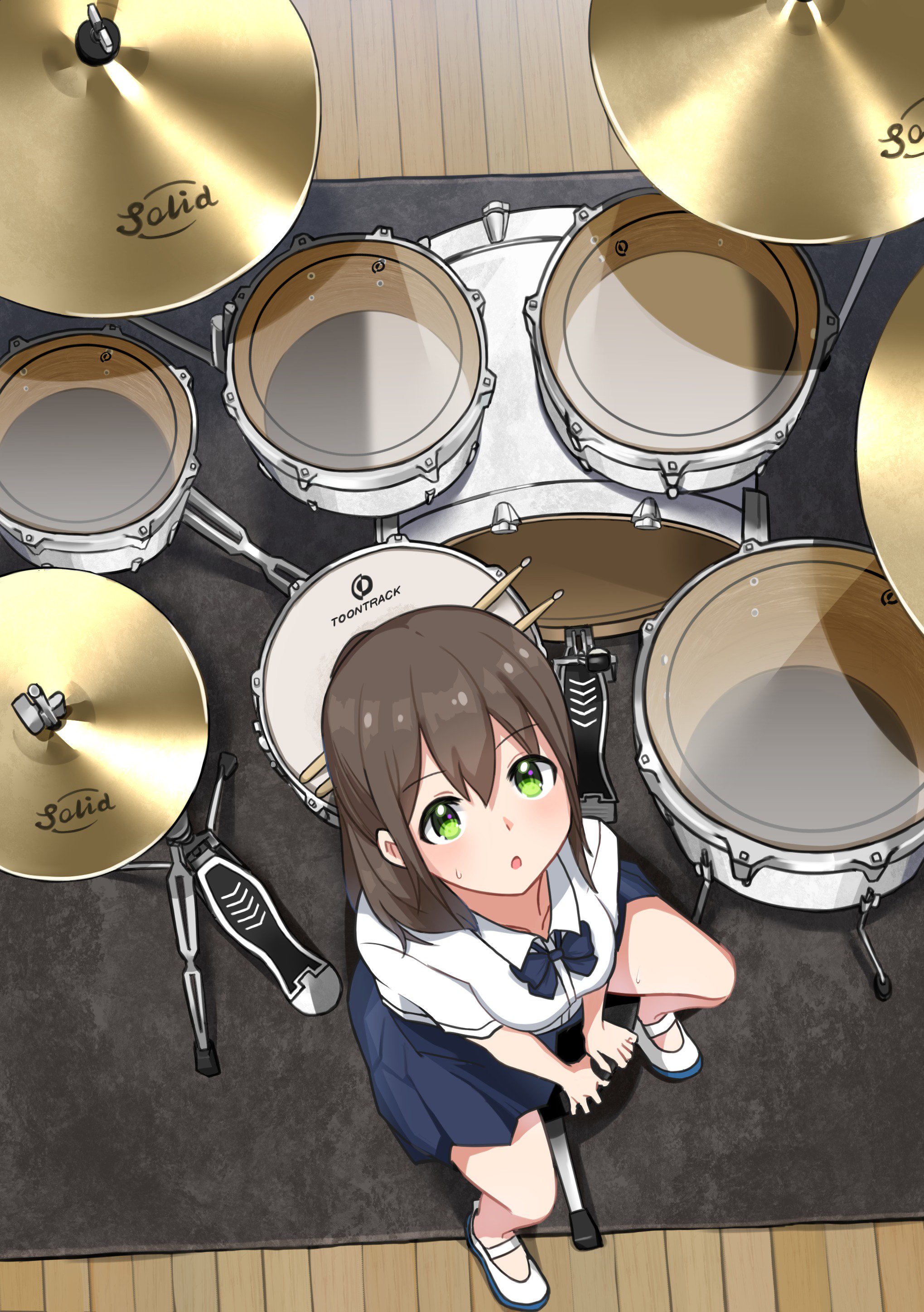 Instant ドラム女子いいよねってイラストです ドラムの日 T Co Zdavkj4fnd Twitter