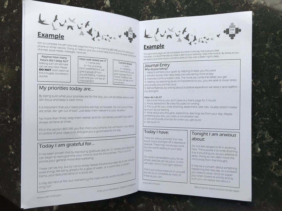 chris_davison1's tweet image. .. have been using this excellent book for the last six weeks .. really good in tracking your mental health and identifying triggers👏👍🙌 #SimpleButEffective #WorksForMe @iam_1in4 @TimetoChange  @SmartWellbeing_ @NHFTNHS @AngelaHillery @bosworth_alison #BeingAuthentic #WMHD2018