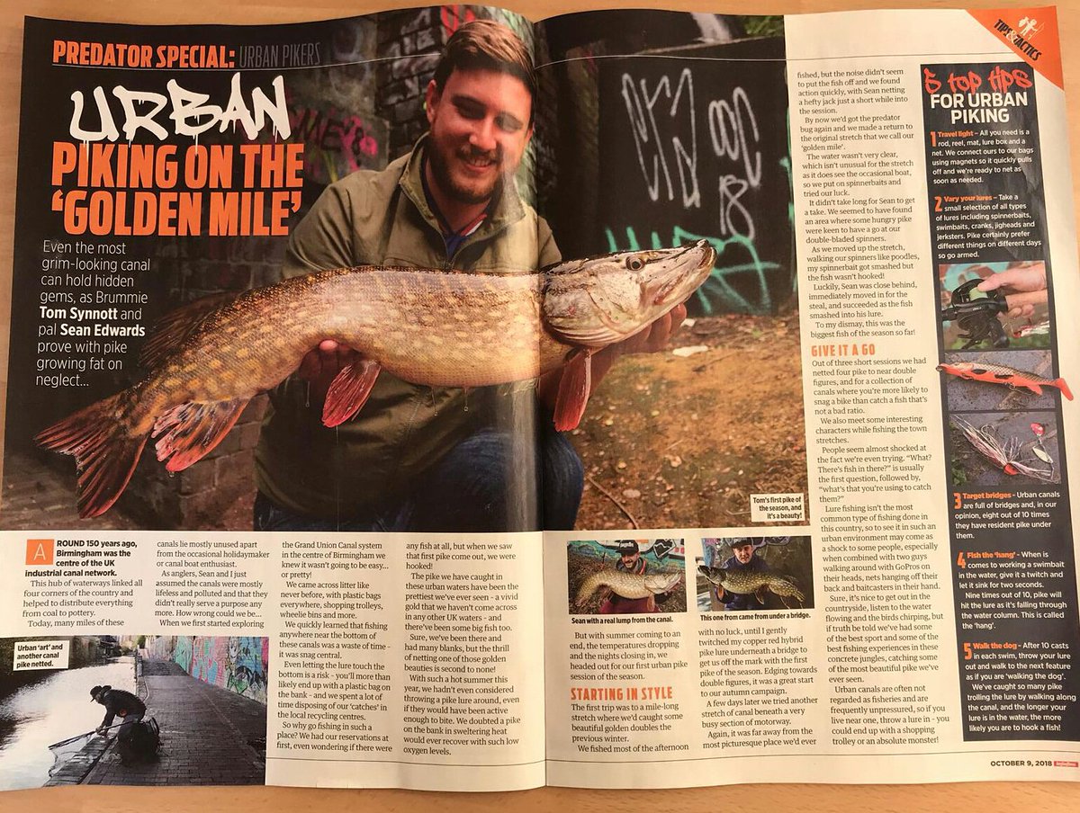 SnaggedBro's tweet photo. Our feature in this weeks @angling_times 

Check out these fish getting caught here - https://t.co/a4fq42hQxx

#Pike #fishing #pikefishing #lurefishing https://t.co/rA4ZHLS5UU