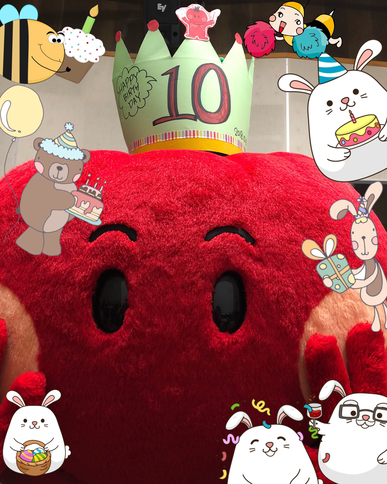 Kappafm765 今日 10月10日は 冬トマト 生産日本一をprするために開催されている やつしろtomatoフェスタのイメージキャラクター とまピン のお誕生日です とまピン おめでとう とまピン トマト とまと Tomato 誕生日 おめでとう キャラクター