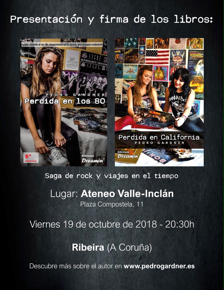 AteneodeRiveira's tweet photo. Non esquezas que o vindeiro venres 19/10/18 temos a presentación de: "Perdida en California". Ás 20:30 no #ateneoderiveira https://t.co/jtdZm2nmcR