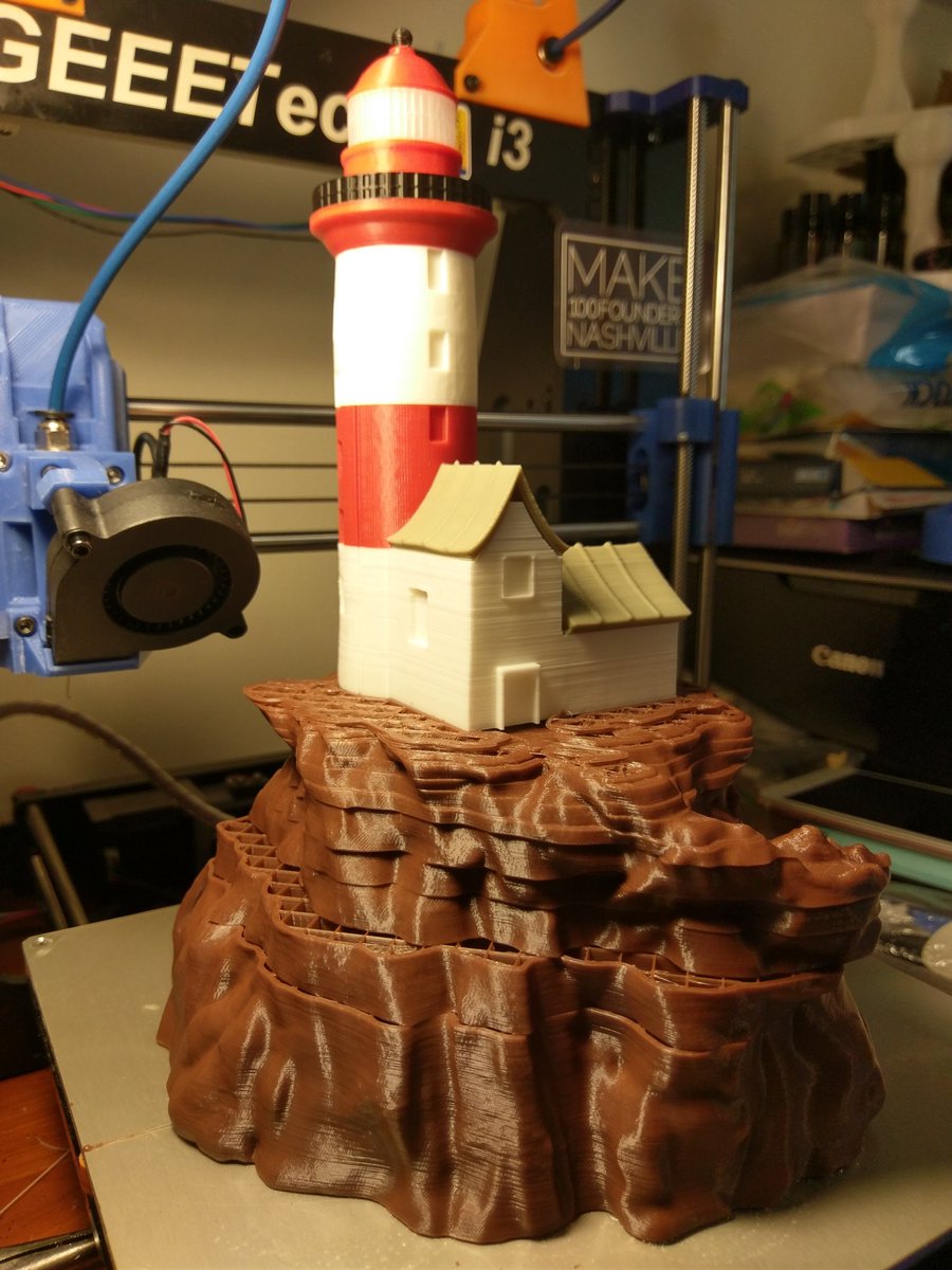 JefeGlancy's tweet photo. "Progress" photo. Foiled again. Bed bearing retainer came loose.
Model is on Thingiverse. https://t.co/PLaqrdQaI1
#Communityprintoff02 #CPO02 https://t.co/afN2brpZ5z