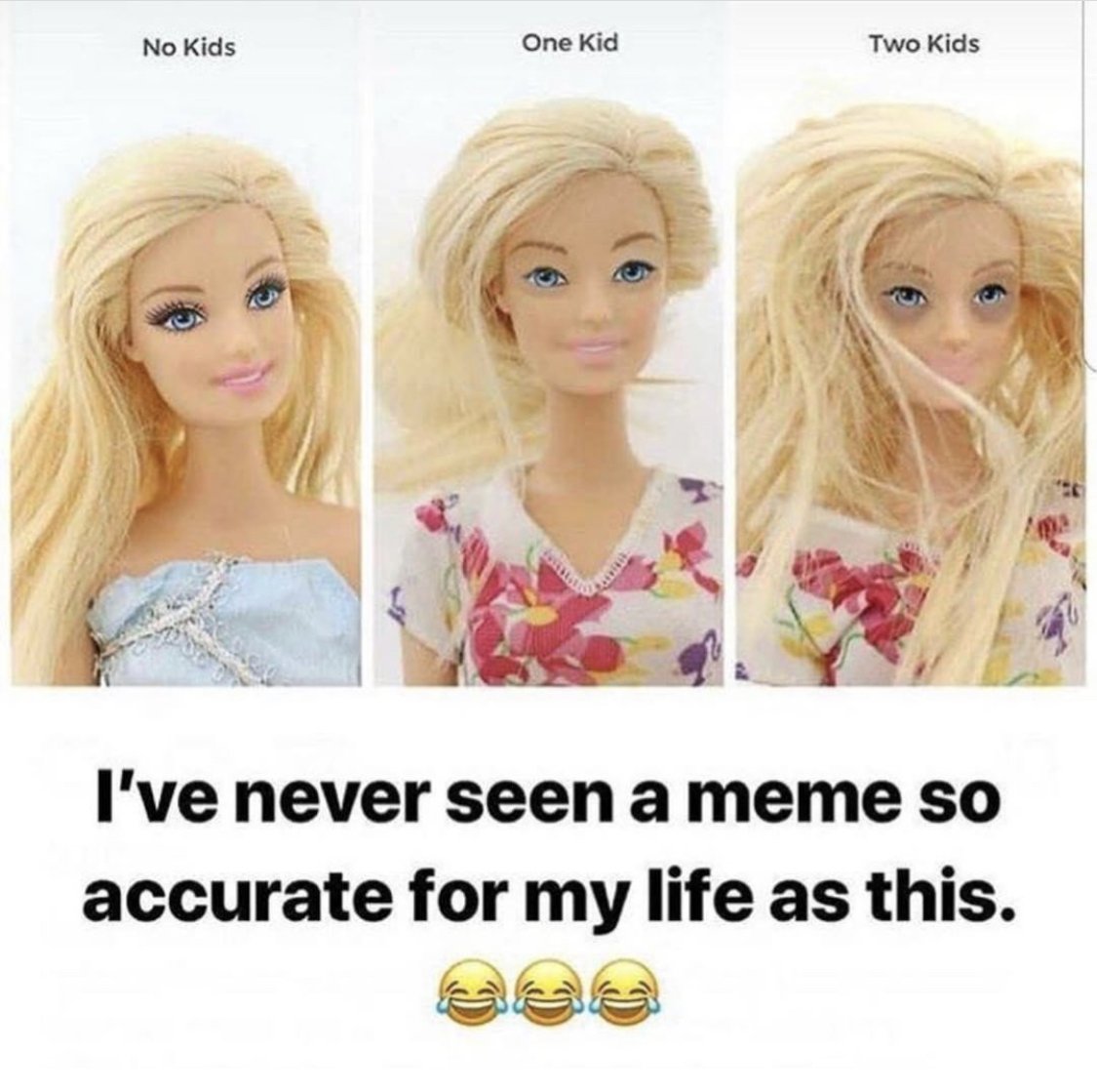 ICantEven001's tweet image. I miss young Barbie, old tired and haggard Barbie is me now.  She is scary! #agingproblems #barbie