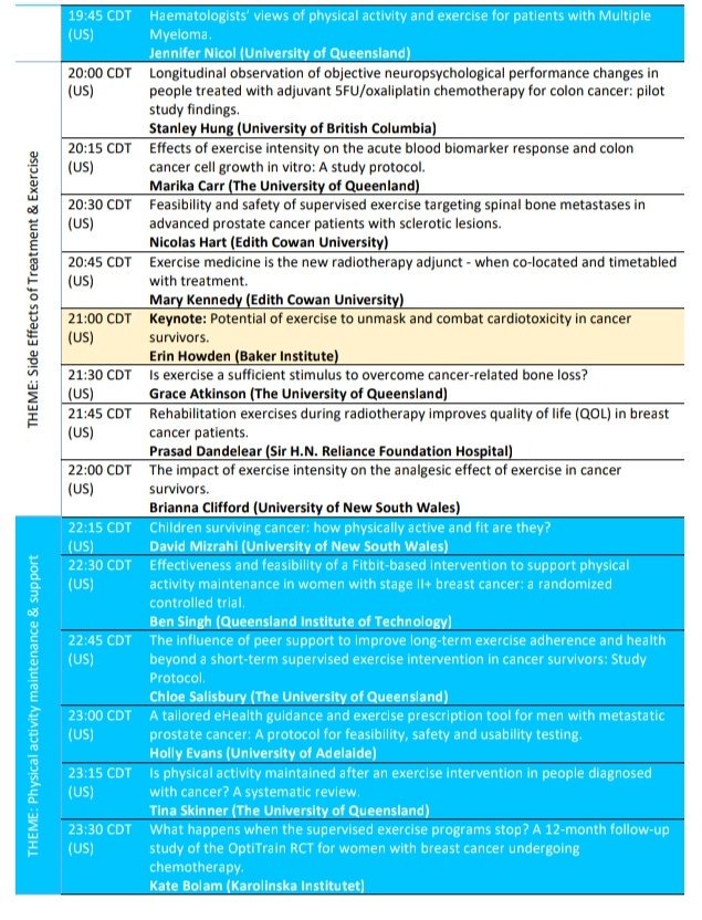 _sarahweller's tweet photo. The #ExOncTC program. Have you seen it? https://t.co/YMV5MEJGnH
68 presenters incl 7 amazing keynotes.
Themed content blocks.
All times listed in CDT (convert here https://t.co/bH7RLFDptQ)
Check it out!!
@ExOncTc https://t.co/PcntprCyT8