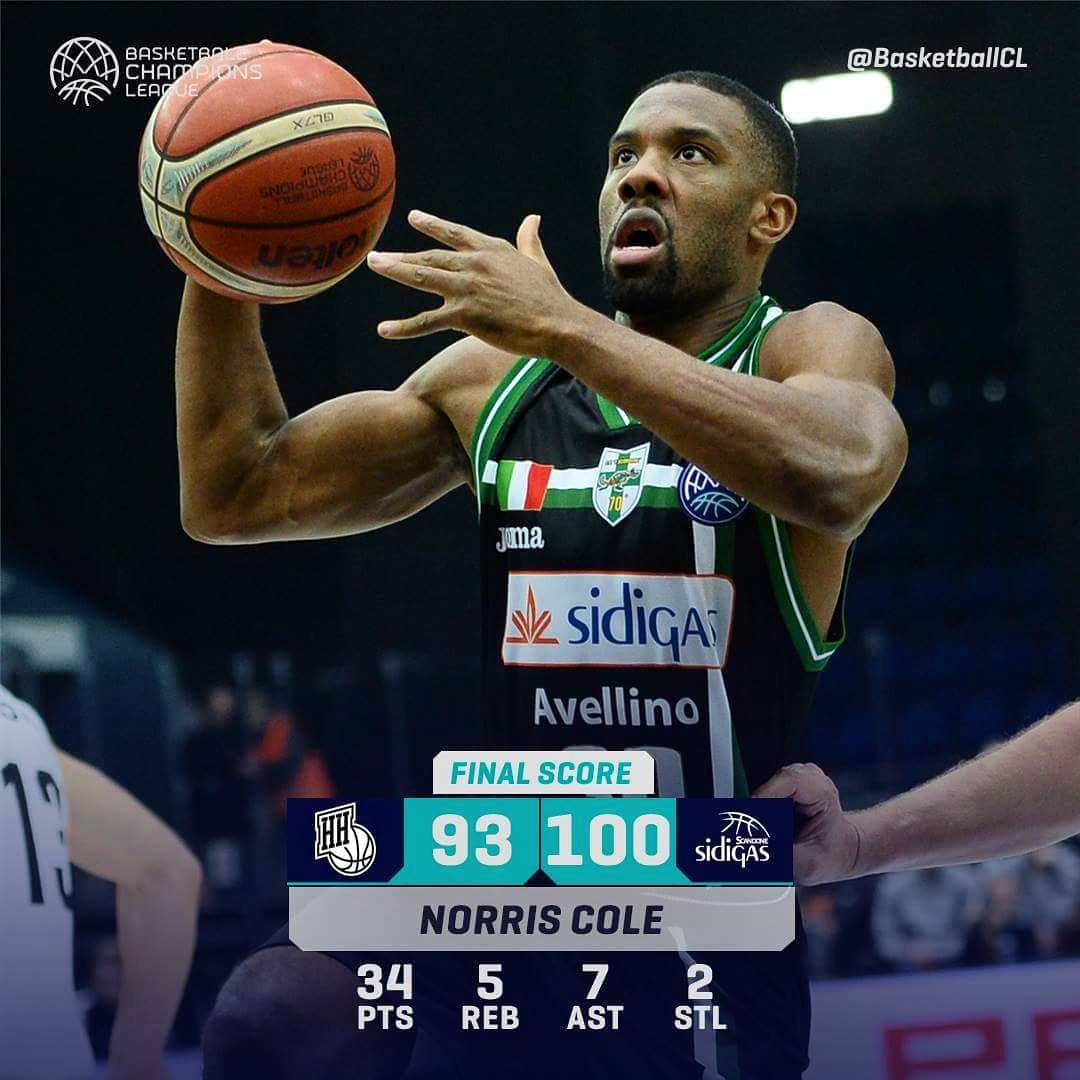 PassExtra's tweet photo. Brutalan debi Norisa Kola u Fiba Ligi šampiona!
Avelino je savladao Njižnji posle dva produžetka. https://t.co/c83DeX1ZKP