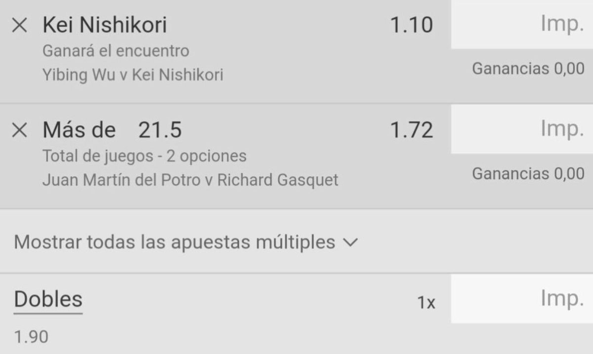 MisterFootbal12's tweet image. Y SUMAMOS OTROS DOS VERDES✅✅ A NUESTRA CUENTA!!!!! Ya podéis coger las lechuguitas todos aquellos que la hayáis seguido, seguimos!!!! 

🎾Nishikori/ +21.5 juegos Delpo vs Gasquet (1.90)
🎾 Anderson + Bautista (1.67)

#misterfootballcp #apuestas