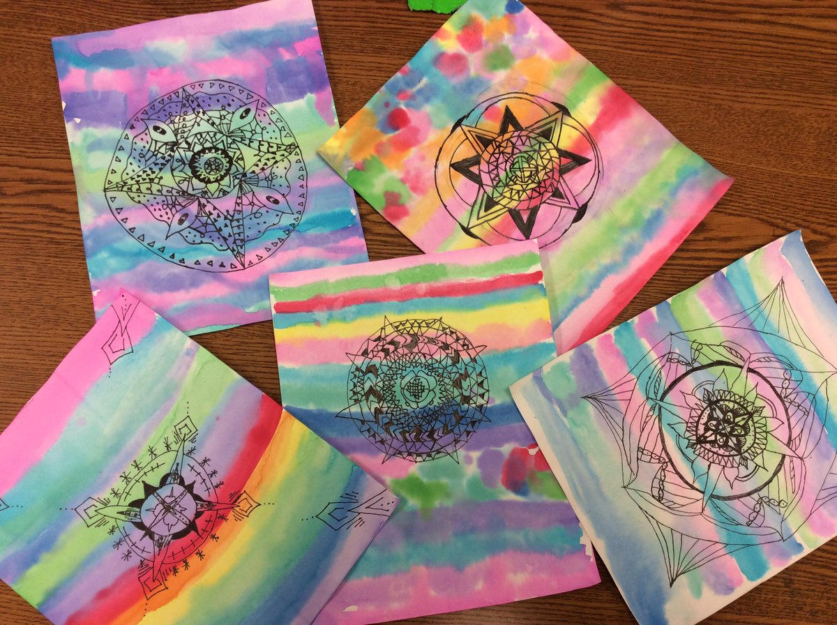 jesscrandell's tweet photo. ART is wrapping up #mandalas this week! #jxnartteachers #michED #K12ArtChat #NWCS1819 https://t.co/IFrFhGRP5v