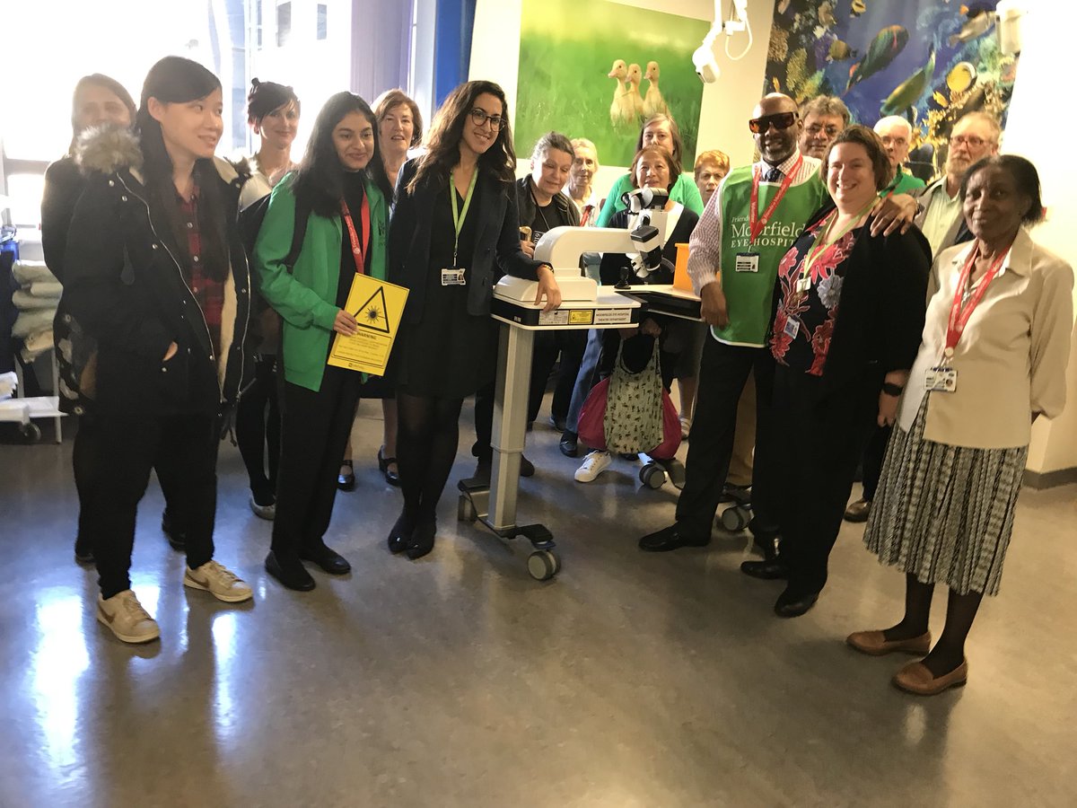 Friends of Moorfields (@moorfieldfriend) on Twitter photo <a href="/YShweikh/">Yusrah Shweikh</a> showed a group of #volunteers the new Supine YAG Laser Friends have recently donated to <a href="/Moorfields/">Moorfields Eye Hospital NHS Foundation Trust</a> this will mainly benefit young children and those who are unable to sit and keep still. <a href="/YShweikh/">Yusrah Shweikh</a> showed a group of #volunteers the new Supine YAG Laser Friends have recently donated to <a href="/Moorfields/">Moorfields Eye Hospital NHS Foundation Trust</a> this will mainly benefit young children and those who are unable to sit and keep still.