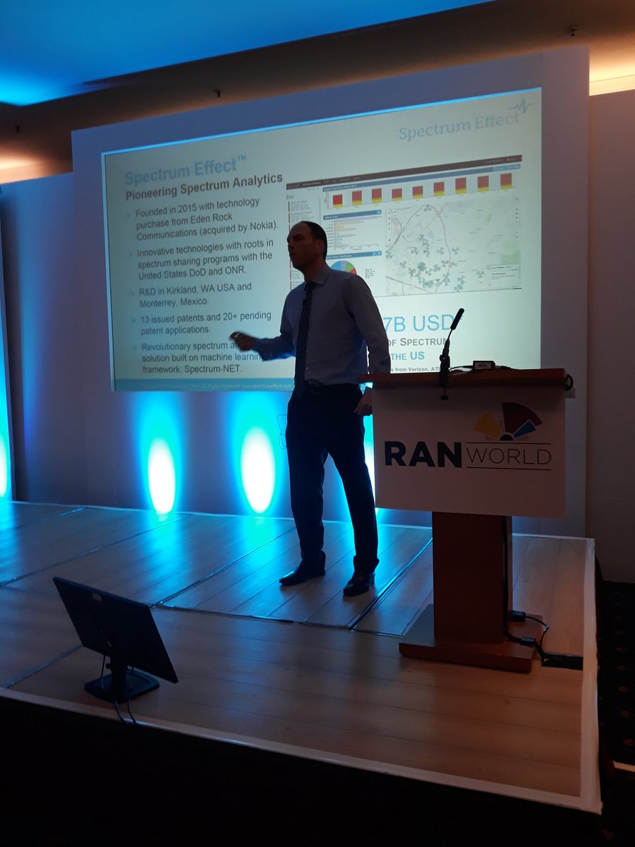 RANGlobal's tweet photo. Charles Immendorf from Spectrum Effect gives a fascinating presentation on how they overcame network challenges in Mexico, at RAN World 2018 #ranworld https://t.co/f8rNy32V7R