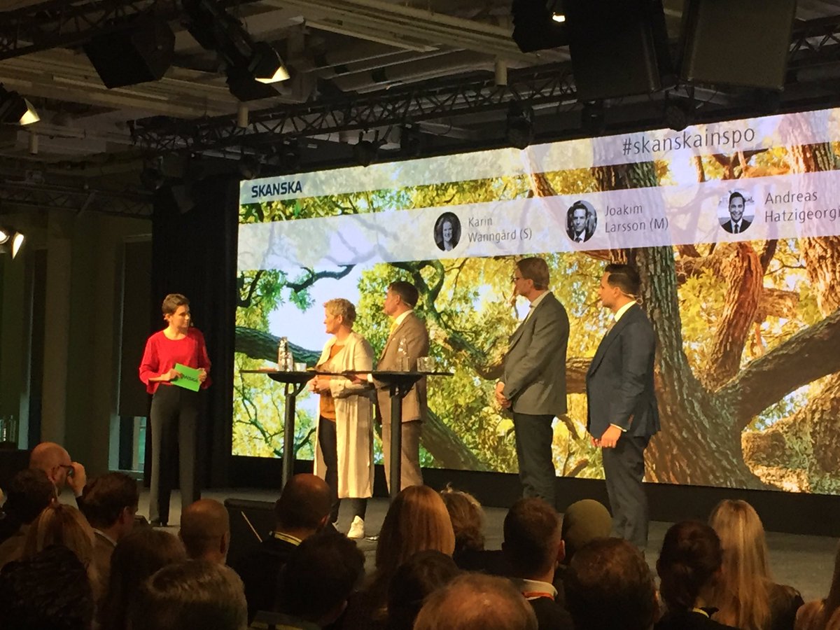 Idag pratar vi med politiker, påverkare, beställare, kunder och partners om hur vi tar nästa stora kliv mot en klimatneutral värld - tillsammans. #skanskainspo