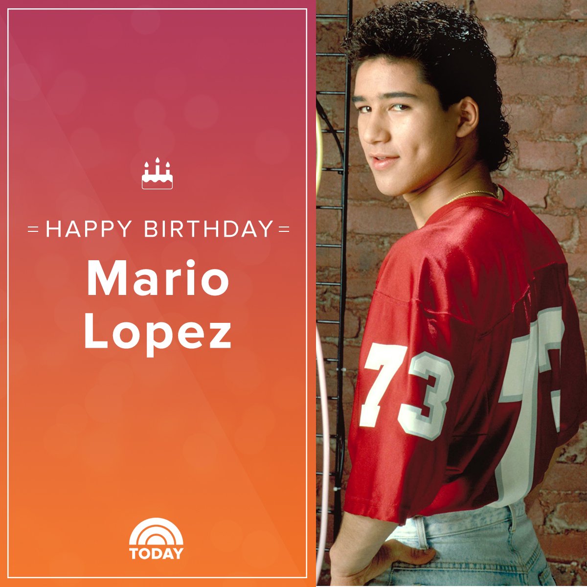 Happy 45th birthday, Mario Lopez! 